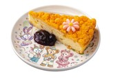 オレンジチーズケーキ、スーベニアプレート付き