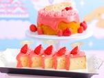 「”シフォン”のシフォンケーキ サマーピンク」<期間:2026年7月1日~8月31日>【【シナモロール×ホテルニューオータニ大阪】予約殺到のコラボスイーツビュッフェが、好評につき2026年8月31日まで開催期間延長!】
