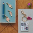 チャームセット ¥2,420、キーホルダー ¥1,980