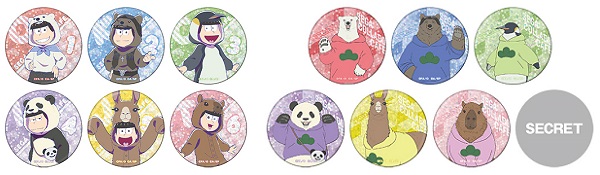 セガコラボカフェ おそ松さん×しろくまカフェ ホログラム缶バッジ（全13種）500円（税込）