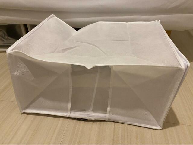 【ニトリ　衣類収納バッグ ガバット(M)】何も入れてない時は折りたためます