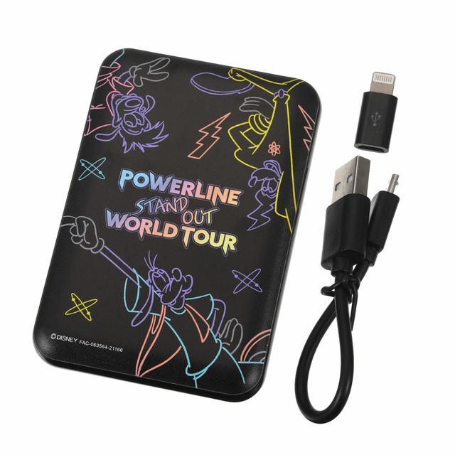 グーフィー、マックス、パワーライン モバイルバッテリーチャージャー Dance with Goofy 4,400円