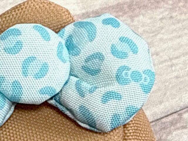 よく見るとリボンが柄に隠れています。かわいい〜!