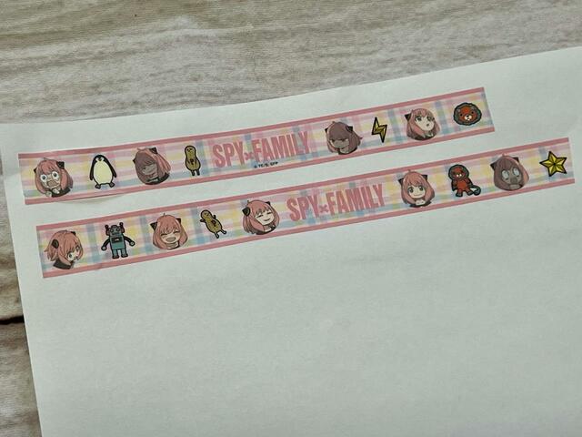 【Seria(セリア)】アーニャバージョン。ピンク基調のパステルカラーのチェックがキュート!