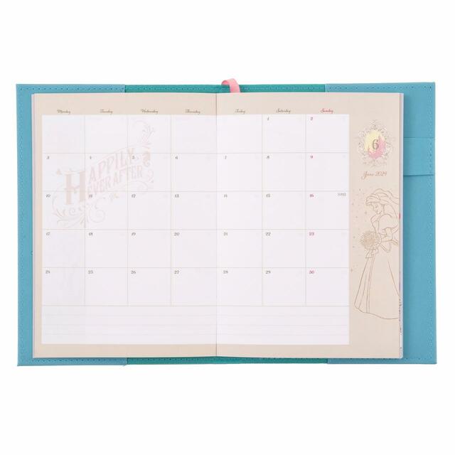 リトル・マーメイド 手帳・スケジュール帳 B6 型押し Calendar&Organizer 2024 2,750円