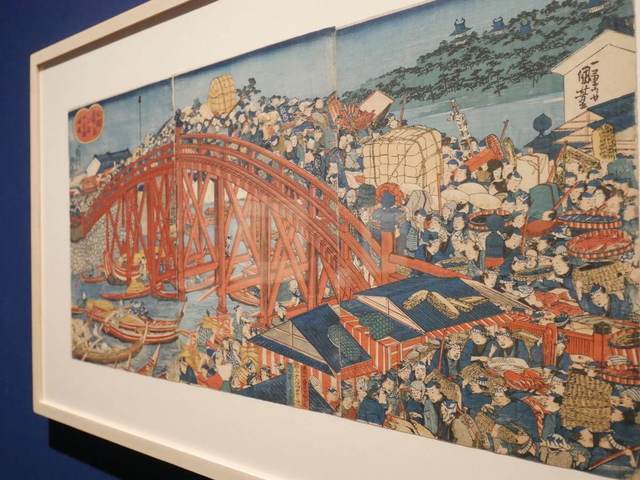 歌川国芳《本朝名橋之内　江都日本橋略圖》個人蔵