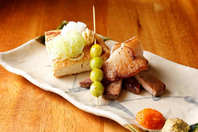 福亥のしし&永平寺銀杏&谷口屋さん油揚げetc焼き物盛り合わせ