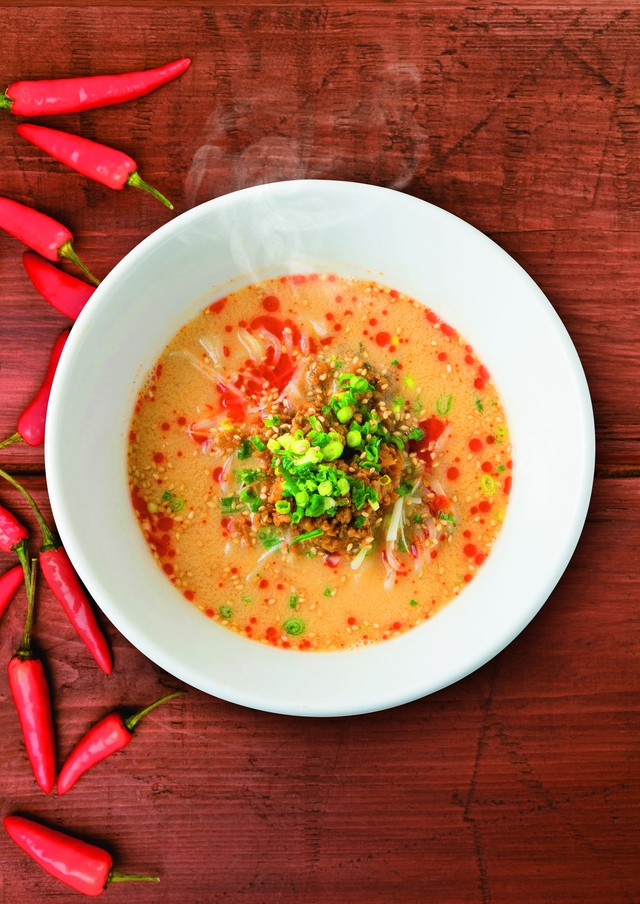 大山どりそぼろの担々麺