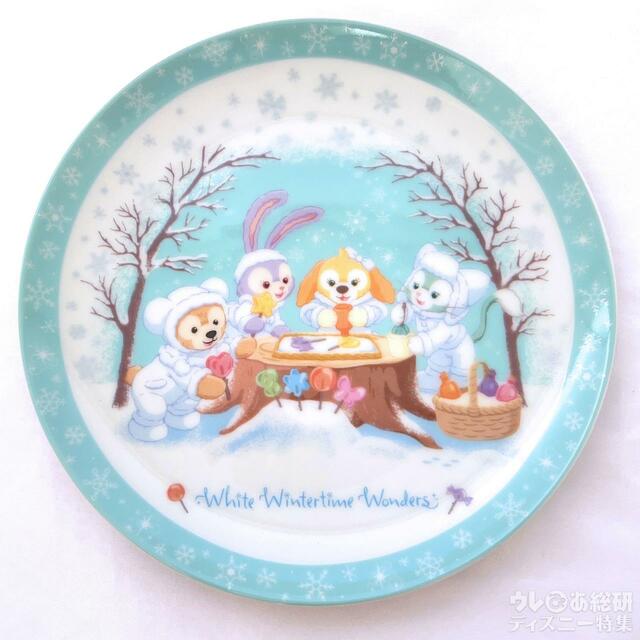 「ダッフィー＆フレンズのホワイト・ウィンタータイム・ワンダーズ」プレート