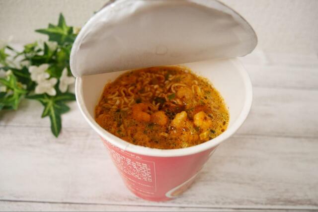 【KALDI トムヤムクンヌードル（クリーミー）】マイルドな辛さ