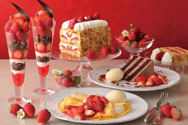 【キハチ カフェ「ストロベリーフェア」】今まさに美味しい時期を迎えた “国産いちご” を堪能する「ストロベリーフェア」開催！