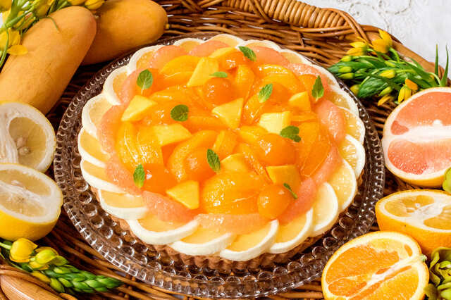 「5種の柑橘のタルト」※3/1～4/15の販売予定