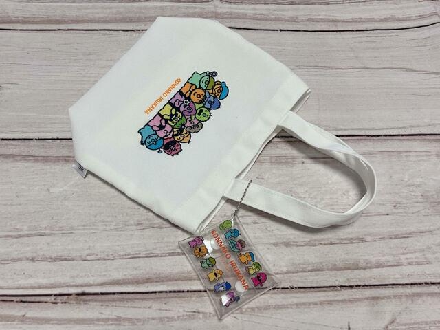 ミニトートバッグにクリアケースをつけてみました！かわいい♪