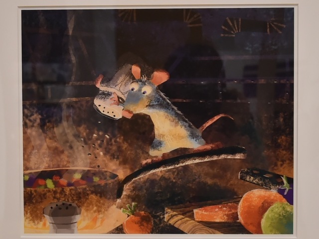 ハーレイ・ジェサップ（レイアウト：エンリコ・カサローザ）≪カラースクリプトの習作：ラタトゥイユを作るレミー≫