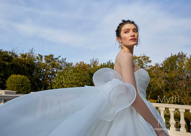 【クラウディア】Myth Mock Moon(ミスモックムーン)新作ウェディングドレス｜MMM0207_OffWhite