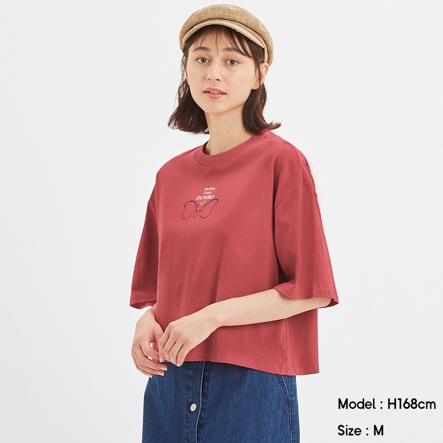 クロップドT（5分袖）Disney 1 ¥990+税
