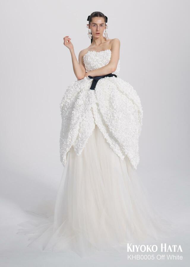 「KIYOKO HATA」新作ウェディングドレス KHB0005_OffWhite