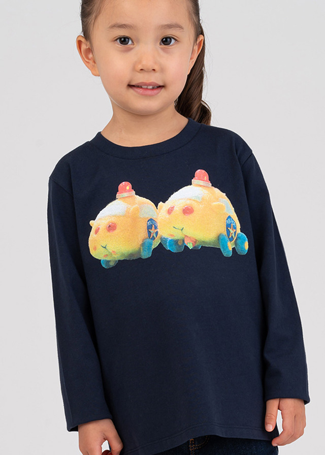 キッズ長袖 T シャツ「パトモルカー」2,750 円(税込)(サイズ：100/110/120/130/140)