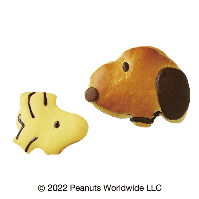 【銀座三越限定】<ジョアン> スヌーピーとウッドストックの パンセット(オリジナルデザインのシール付き) <各日40セット限り>1,296円 (スヌーピーパン・ウッドストックパン×各1個)