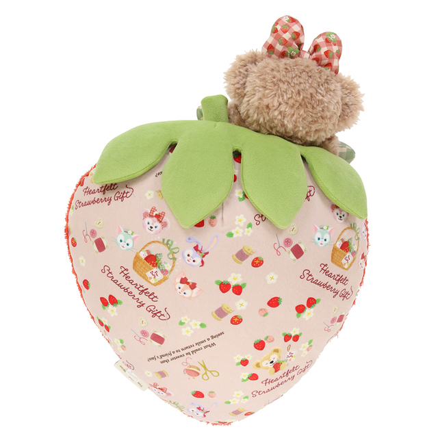 「ダッフィー＆フレンズのハートフェルト・ストロベリーギフト」クッション