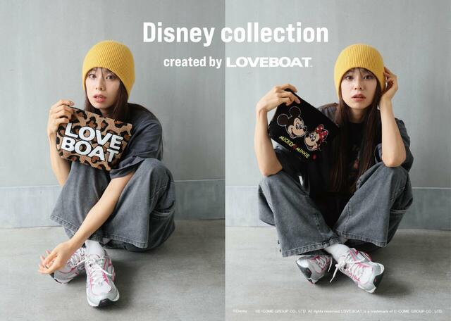 LOVEBOAT / Mickey&Minnie / LEOPARD SAGARA POUCH ¥4,290