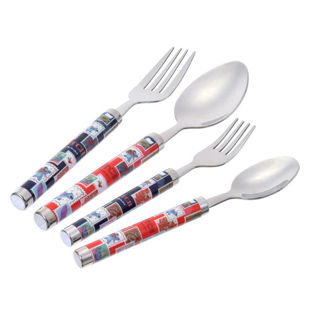 スティッチ&スクランプ カトラリーセット Holiday Season collection 2,500円