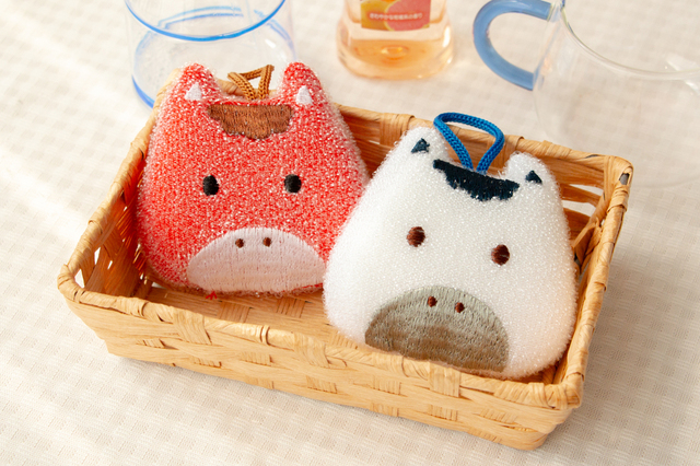 お年賀スポンジ 干支紅白セット