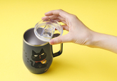 東京ばな奈ぶにゃんこ ステンレスマグカップ【東京ばな奈の黒猫「ぶにゃんこ」】