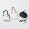 【Afternoon Tea LIVING×LEE】ショルダーバッグ(シルバー/オフホワイト/ブラック) 各¥6,930
