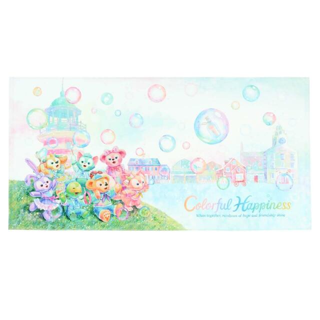 ワイドバスタオル 4,500円|東京ディズニーシー「ダッフィー&フレンズ20周年:カラフルハピネス」スペシャルグッズ|販売開始:2025年4月8日(火)