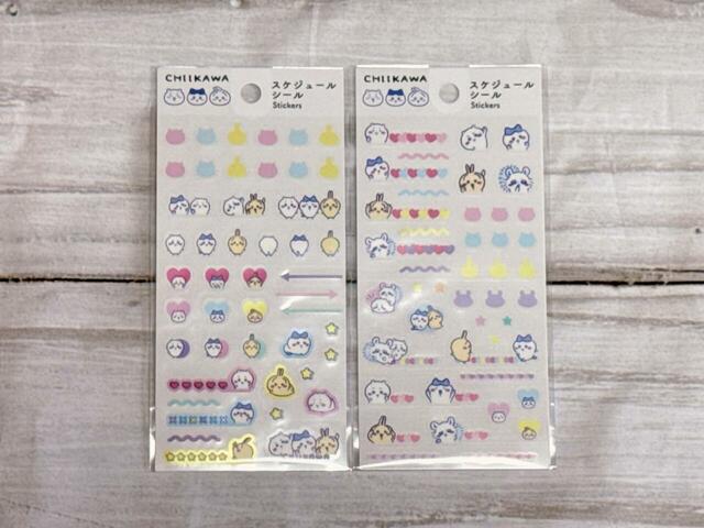 【ちいかわ×DAISO限定デザイン】スケジュールシール ちいかわ：各110円（税込）