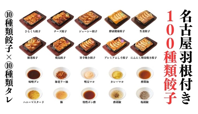 にこにこ餃子 知立店「100種類餃子食べ放題」