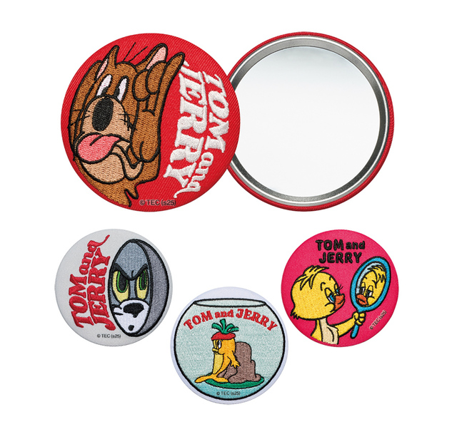 【トムとジェリー Happyくじ】F賞 缶コレクション［缶バッジ3種・缶ミラー4種］