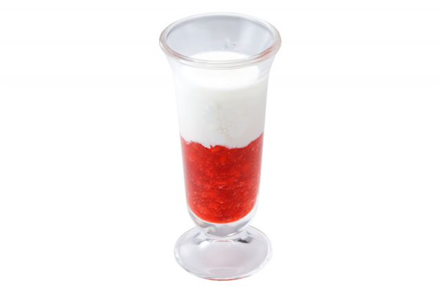 7位 つぶつぶ食感イチゴミルク(¥390)【2022年びっくりドンキー売上ランキングTOP10】