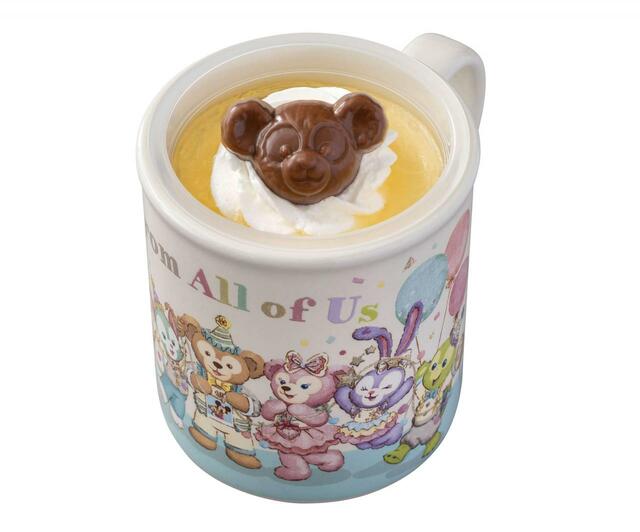 レモンゼリー&バニラムース、スーベニアカップ付き 1,070円|「ダッフィー&フレンズのフロム・オール・オブ・アス」スーベニア付きメニュー|東京ディズニーリゾート40周年“ドリームゴーラウンド”|発売日:2023年4月13日(木)|販売店舗:東京ディズニーシー「ケープコッド・クックオフ」