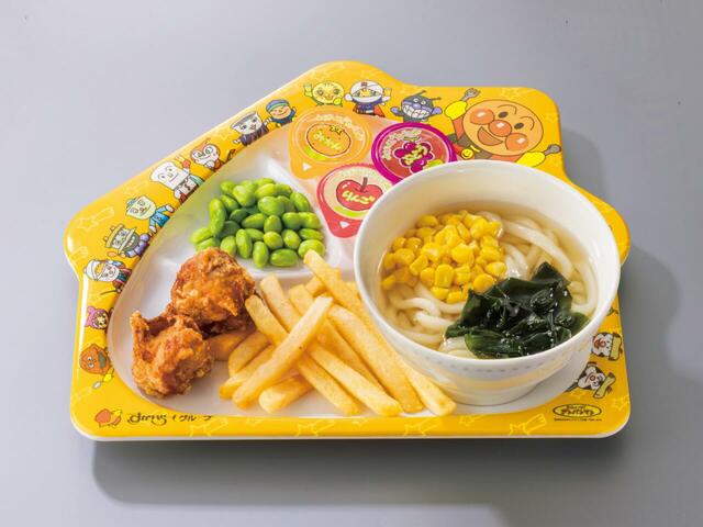 「キッズうどんプレート」＜価格：【通常価格】536円（税込590円）➡【クーポン価格】268円（税込295円）＞【「チーズINハンバーグ」が341円！？ガスト・バーミヤン・ジョナサン・夢庵の人気メニューが期間限定で半額に！】