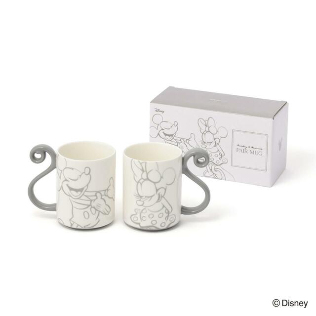 Francfranc ディズニー ペアマグ モノトーン 2,600円