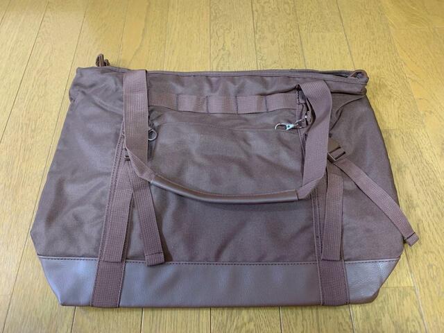 【ワークマン　ジョイントトートバッグ】サイズは横約43（上部横）-32（下部横）cm×縦約32cm×幅約12cm