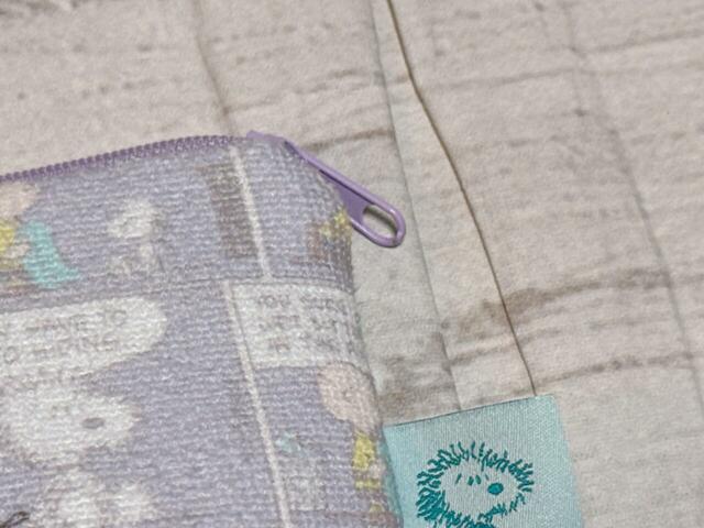 淡いラベンダーカラーのふわふわのパイル生地がかわいい！