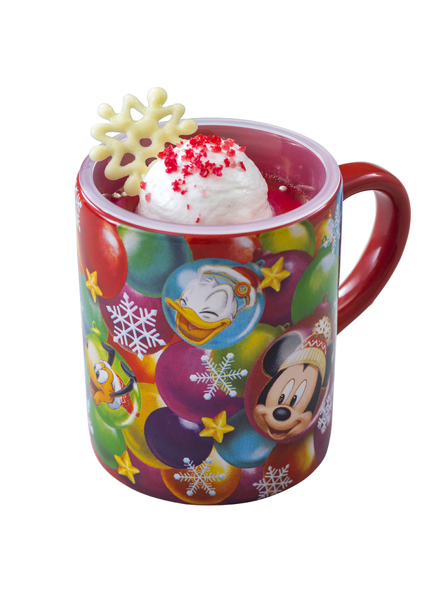 アップルゼリー＆ミックスベリームース、スーベニアカップ付き 780円｜東京ディズニーランド「スウィートハート・カフェ」「ハングリーベア・レストラン」「グランマ・サラのキッチン」「キャプテンフックス・ギャレー」「トゥモローランド・テラス」「プラズマ・レイズ・ダイナー」｜東京ディズニーリゾート「ディズニー・クリスマス」