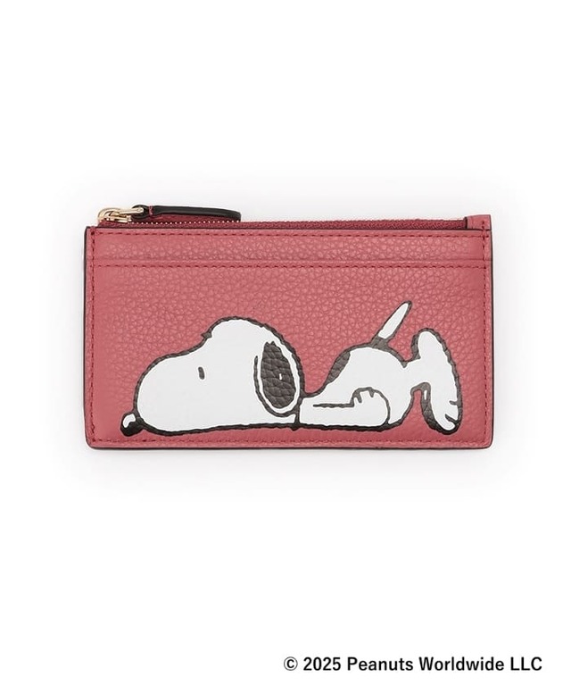 【PEANUTS×マルベリー】Mulberry | PEANUTS コンチネンタル ジップド ロング カードホルダー ￥41,800