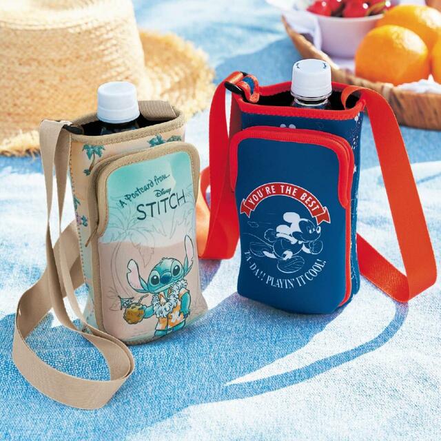 スマートフォン収納ポケット付きペットボトルホルダー（選べるキャラクター）｜￥3,490 （税込）