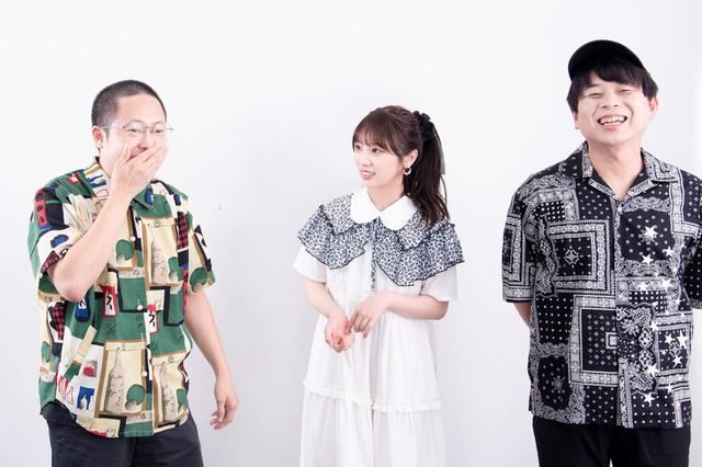 左からアベラヒデノブ(監督)、与田祐希(乃木坂46/リコ役)、畑中翔太(企画・原案・脚本)