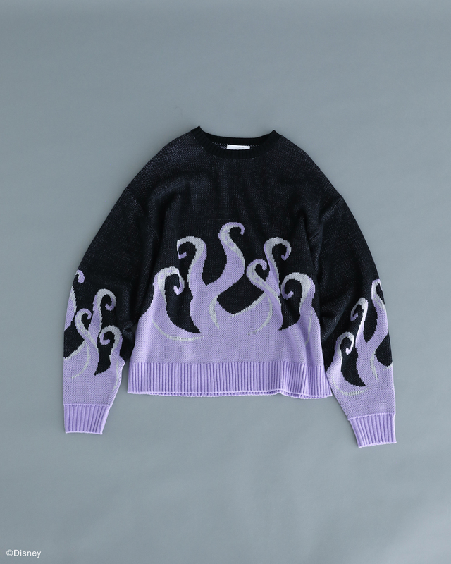 アースラジャガードニットプルオーバー 5,990円|Green Parks「ディズニーヴィランズ」コレクション