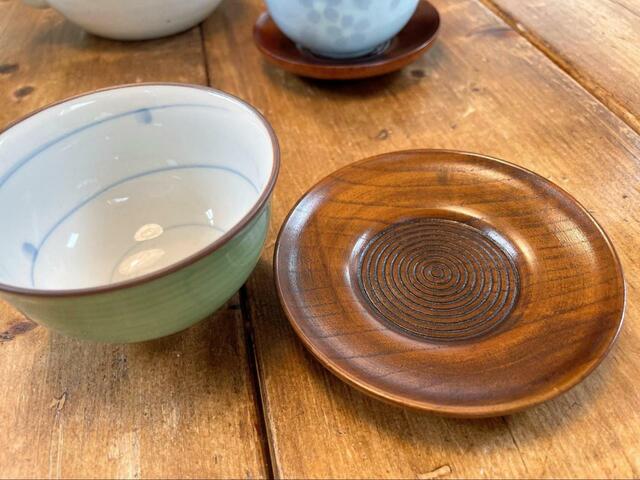 【ニトリ　木製茶托】天然木のぬくもりが感じられる仕上がり