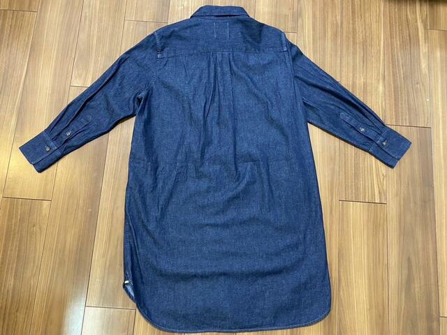 【UNIQLO デニムシャツワンピース】洗濯機OK！洗ってもシワになりにくいのが嬉しい♪