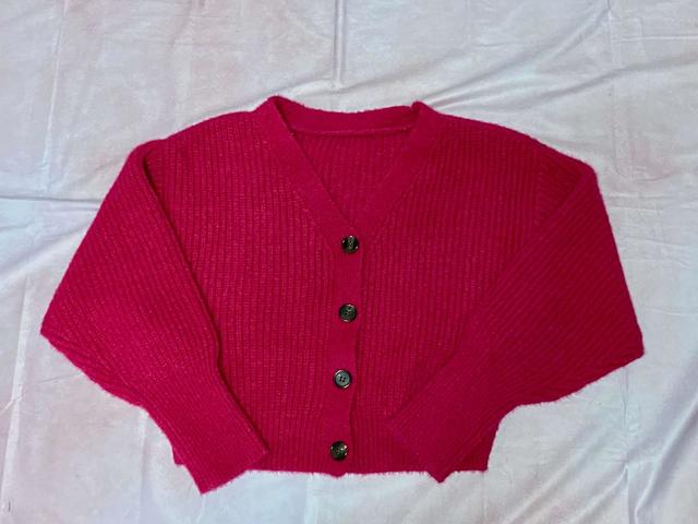 【GRL（グレイル）】Vネックショートニットカーディガン／税込2,299円