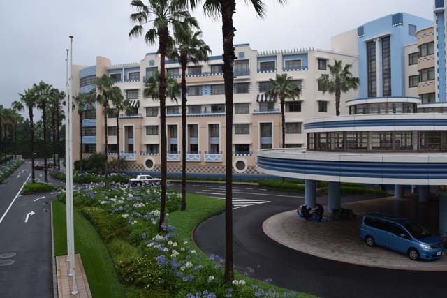 ロビーに咲くアガパンサス