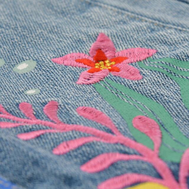 アリエル、フランダー、セバスチャン デニムジャケット ブルー M L 実写映画『リトル・マーメイド』 11,000円