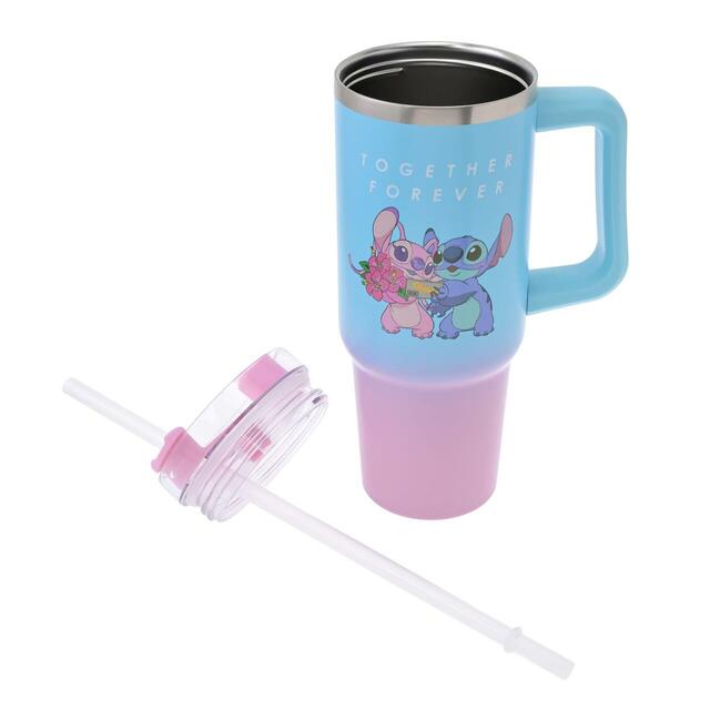スティッチ&エンジェル タンブラー ステンレス ストロー付き STITCH & ANGEL 3,600円